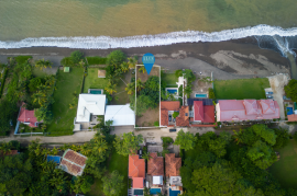 Surfside Lot Y22: One of the Only Remaining BEACHFRONT Lots in Playa Potrero with Water!!