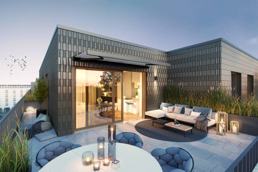 New Penthouse with Two Terraces at the Volkspark