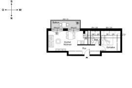 Next to Humannplatz - Prenzlauer Berg: Unique 2-room Penthouse with spacious balcony