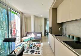 Studio apartment, for rent in Prata Riverside Village, Lisbon, furnished and equipped