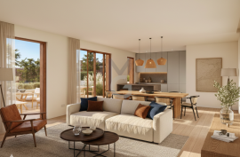 3-beds apartment with two terraces, in a condominium with swimming pool