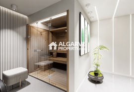 Excellent plot of land near the beach with approved project for a modern 4-bedroom villa between Almancil and Quinta do Lago.