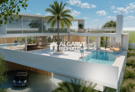 Excellent plot of land near the beach with approved project for a modern 4-bedroom villa between Almancil and Quinta do Lago.