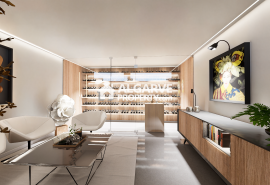 Excellent plot of land near the beach with approved project for a modern 4-bedroom villa between Almancil and Quinta do Lago.