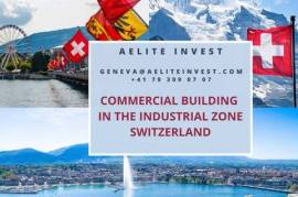 Commercial building in the industrial and handicraft area, Switzerland, Canton of Vaud
