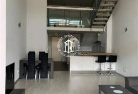 Design penthouse with a double bedroom
