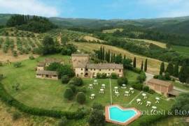 Glance of Towers Resort with villas and winery, San Gimignano-Tuscany
