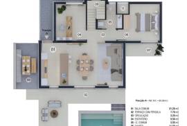 Semi-detached T2+1 villa with private pool in Pestana Silves Golfe Resort - Algarve