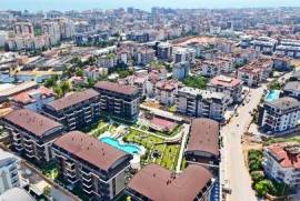 Spacious 2+1 duplex apartment in Oba – modern living with castle view