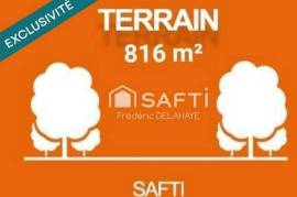 Terrain 816 m² - libre constructeur.