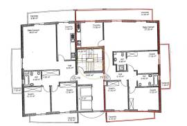 Annual rental of a 3-bedroom apartment semi-furnished with 2 garages, cellar, and pool. Available from July 7, 2026