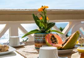 One bedroom apartment with panoramic views over Praia dos Aveiros, Albufeira.