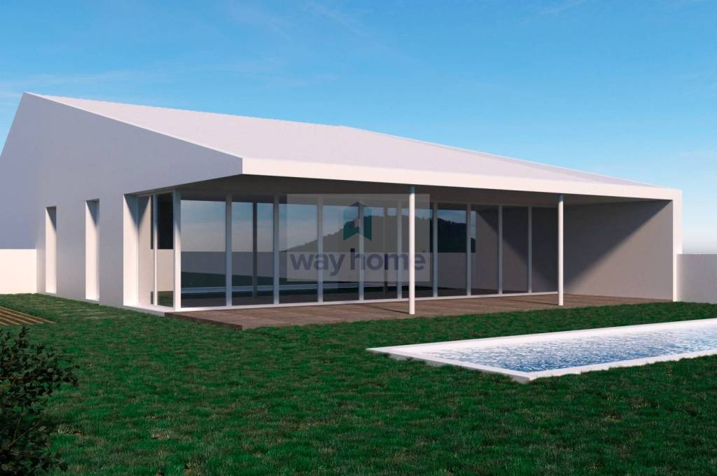 Urban land with swimming pool and approved project in the Azores