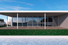 Urban land with swimming pool and approved project in the Azores