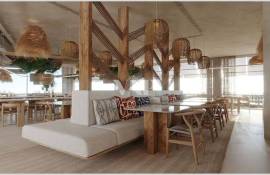 Rooftop restaurant near Forte Novo beach, Quarteira