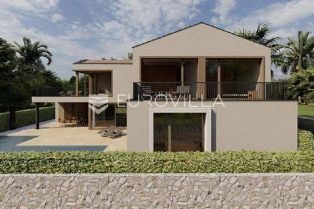 Istria, Vabriga, villa with a view of the sea and olive trees