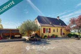 Maison familiale avec une exceptionelle vue panoramique sur la vallée de la Vézère