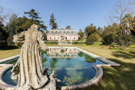 French neoclassical-inspired mansion with botanical garden by Jean Claude Forestier and 8.6-hectare estate in Elvas