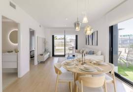 New build with terrace 700 m from the beach in La Mata