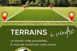 Grand terrain à bâtir de 1015 m² en seconde ligne au calme