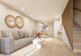New build townhouses with garden, terrace and solarium in Pilar de la Horadada