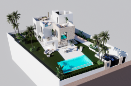 New build luxury villas with private pool and sea views in Finestrat