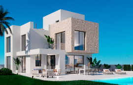 New build luxury villas with private pool and sea views in Finestrat
