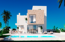 New build luxury villas with private pool and sea views in Finestrat