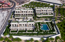 New build bungalows with large terraces and common areas in Finestrat