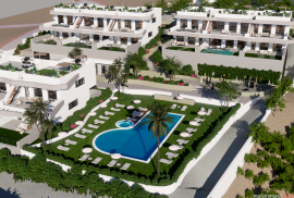 New build bungalows with large terraces and common areas in Finestrat