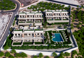 New build bungalows with large terraces and common areas in Finestrat