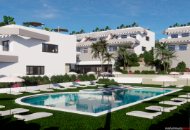New build bungalows with large terraces and common areas in Finestrat