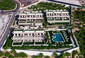 New build bungalows with large terraces and common areas in Finestrat