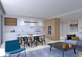 Modern 3 bedroom apartment set on a modern condominium.