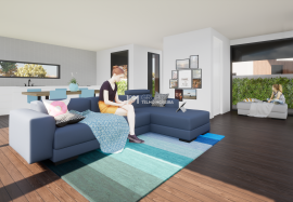 Single-bedroom townhouse t3 c\garage, in Arada