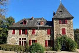 Sumptous, elegant 3 storey, 14 bedroom French Chateau with three gites, nestling in over 12 hectares of glorious land with mature gardens, woods, orchard and lake, enjoying countryside views from its ...