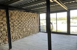 House for restoration with massive glazed barn with planning permission in fantastic lakeside position with mountain views