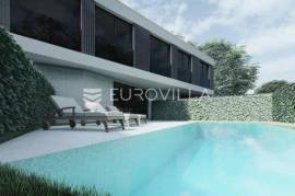 Pag, Mandre, luxuriously modern villa 2, terraced with pool and sea view NKP 130 m2