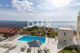 OPATIJA, BREGI - ground floor apartment 153m2, DB+3S with panoramic sea view and swimming pool