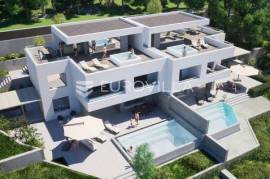 Podgora, exceptionally attractive building plot with a location permit and panoramic sea view