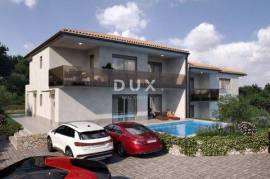 ISLAND OF KRK, VRBNIK - Modern ground floor apartment with private pool and garden