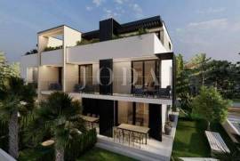 Modern apartment with garden and terrace, new building, island of Krk