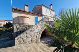 Island of Krk, stone house in a row
