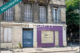 Bordeaux Centre : Local Pro + Appartement T3 + Cave Voûtée