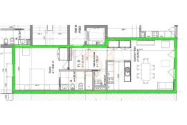 1 bedroom apartment in the area of the Constitution with two fronts