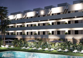 New build apartment with terrace and solarium near the beach in Finestrat