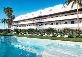 New build apartment with terrace and solarium near the beach in Finestrat