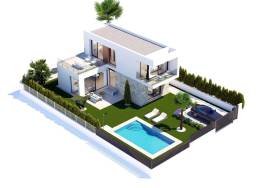 New build detached villa with private pool and basement in Sierra Cortina (Finestrat)