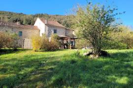 Former 17th Century Stone Watermill Set In Greenery