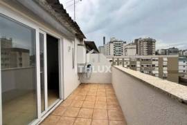 Excellent semi-furnished penthouse apartment, 74.46m², for sale, 2 bedrooms, 1 suite, 1 parking space, Petrópolis, POA/RS